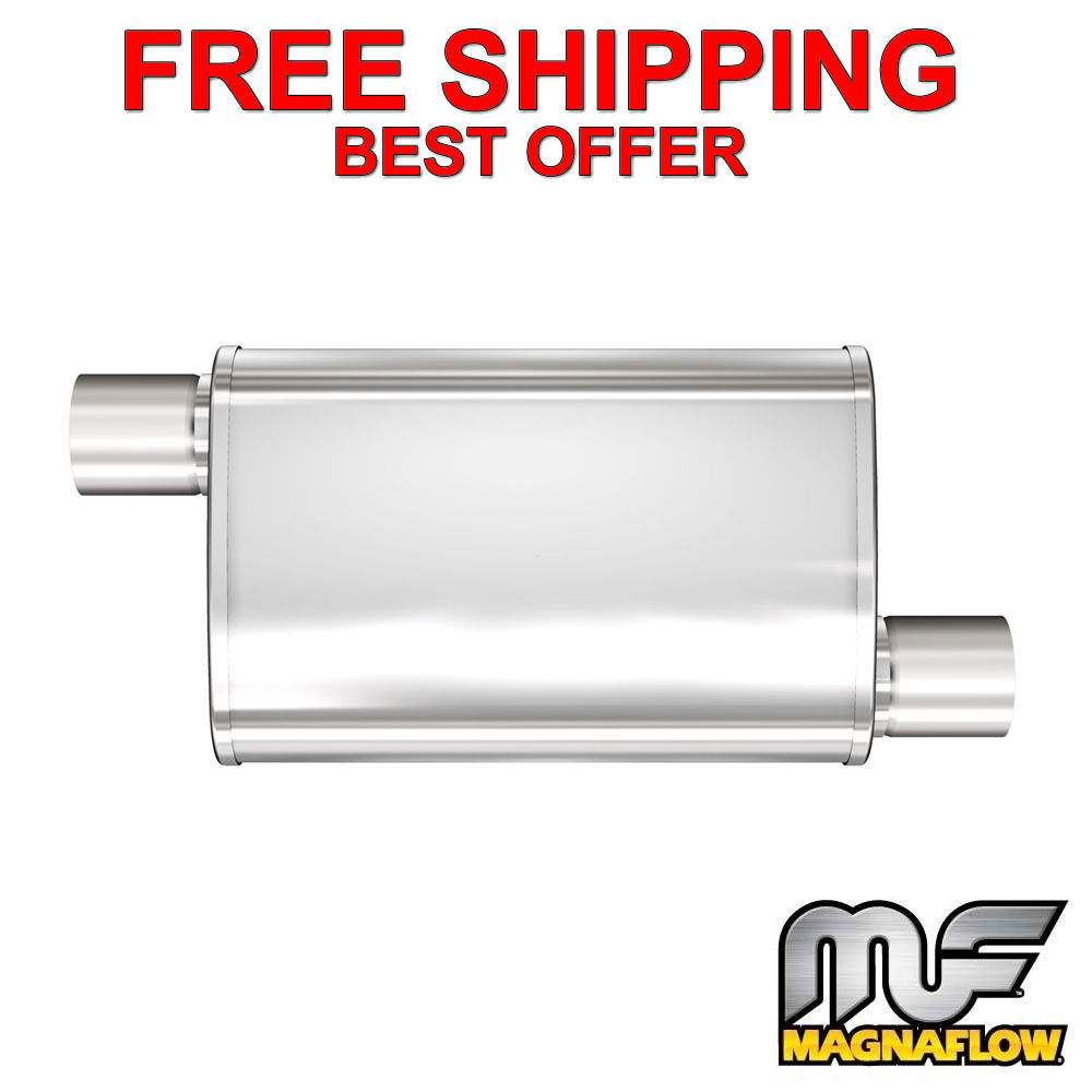 MagnaFlow XL 3 Chamber Stainless Steel Turbo Muffler 2.5" O/O