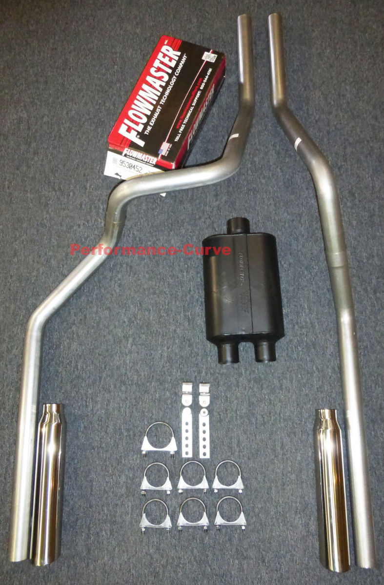 0608 Dodge Ram Mandrel Bent Dual Exhaust w/ Flowmaster Muffler Super