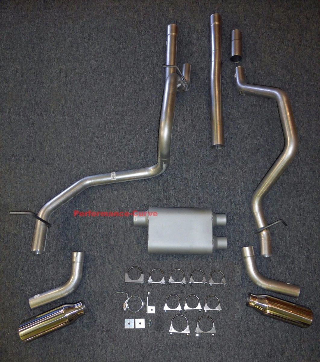 0713 Chevrolet Silverado GMC Sierra Dual Exhaust Kit w/ 2 Chamber