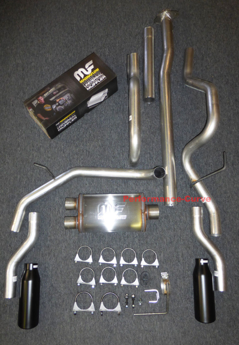 0914 Ford F150 Catback Dual Exhaust Rear Exit MagnaFlow Muffler eBay
