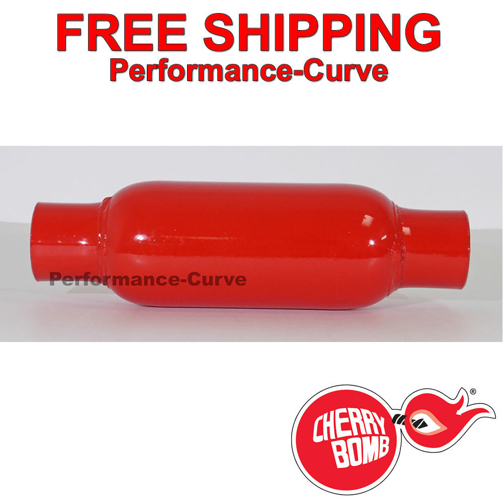 Cherry Bomb Glasspack Muffler 2.5" IN OUT 12" Body 87522CB eBay