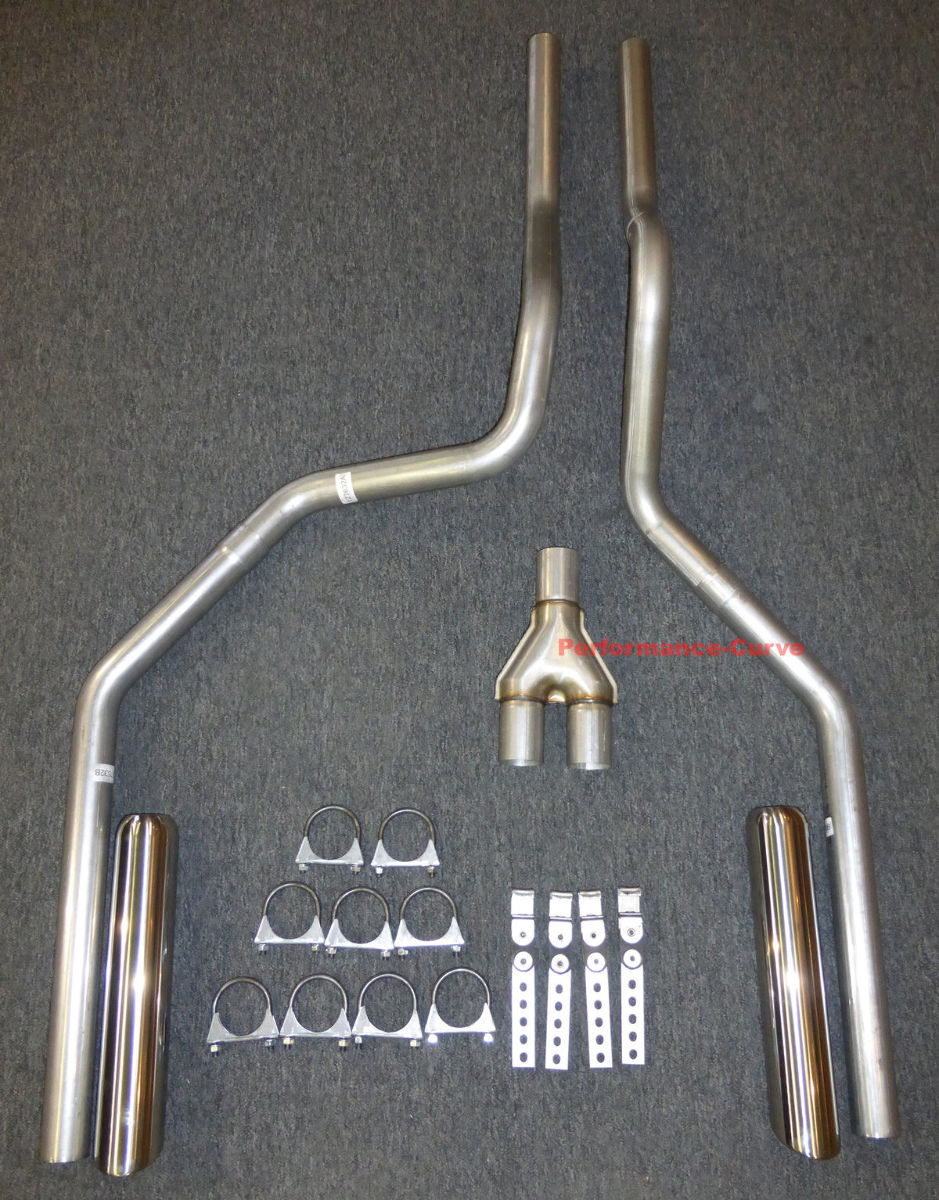 97 01 FORD F150 Truck Mandrel Bent Dual Exhaust w/ Y Pipe eBay