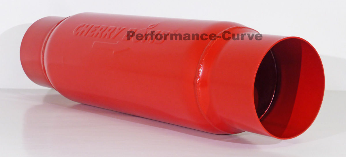Cherry Bomb M80 Two Chamber Muffler 5" Round 4" In / Out M80400