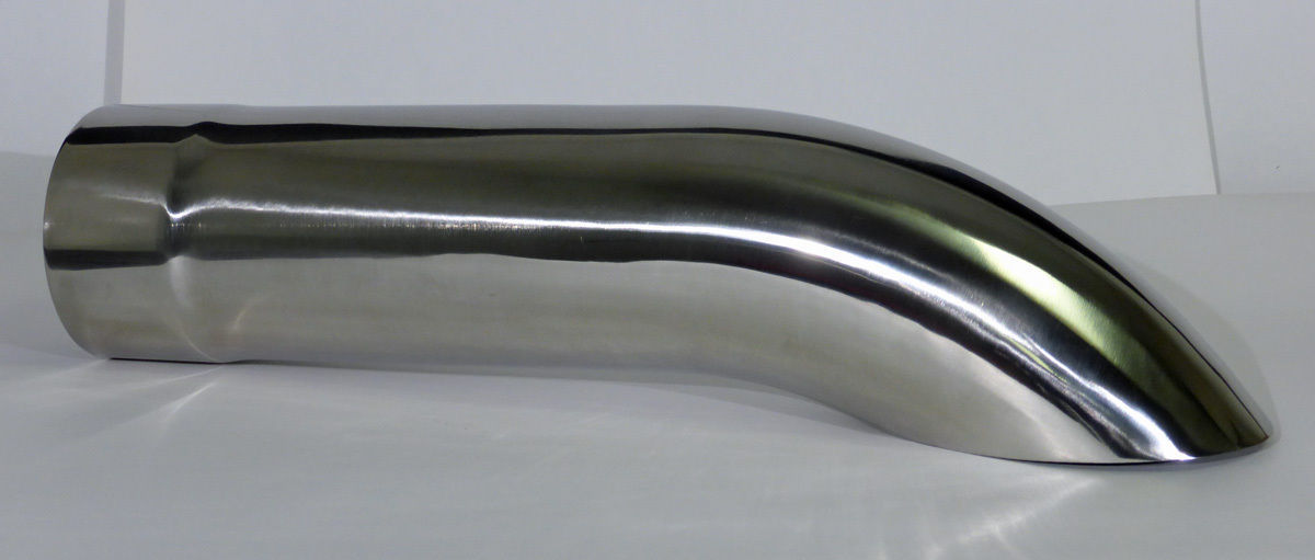 Diesel Stainless Steel Exhaust Tip Turn Down 4" In 18" Long