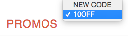 Edit Promo Code Button - SureDone