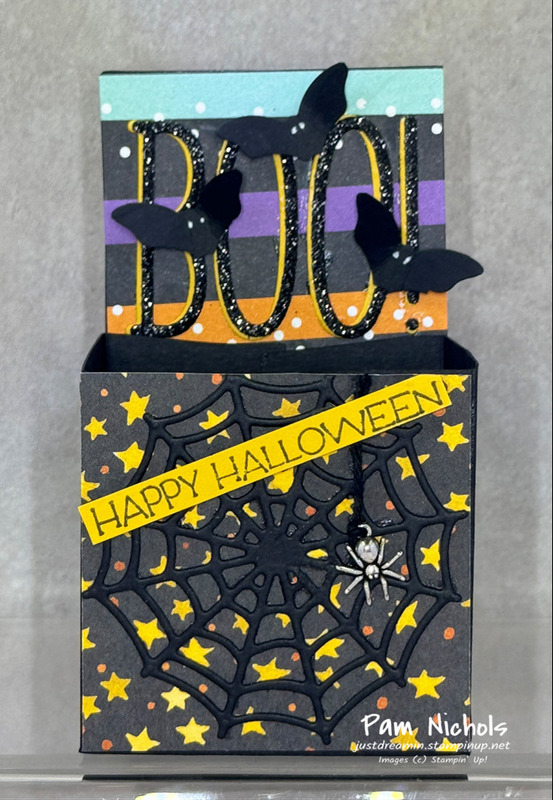 BOO! Spiders and Bats Treat Box | TheseAreMyStamps