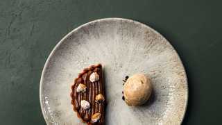 This is an image of a dessert at Cin Cin in Fitzrovia