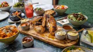 This is a photo of Cocotte South Kensington's rotisserie chicken.