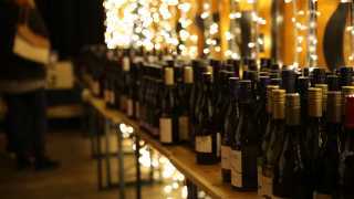 This is a photo of wine bottles at The Laundry, Brixton.