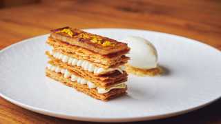 This an image of the Hokkaido potato dessert at Trivet