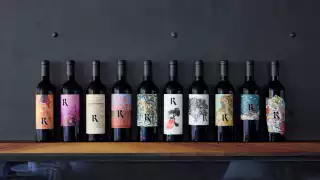 This is an image of wine bottles