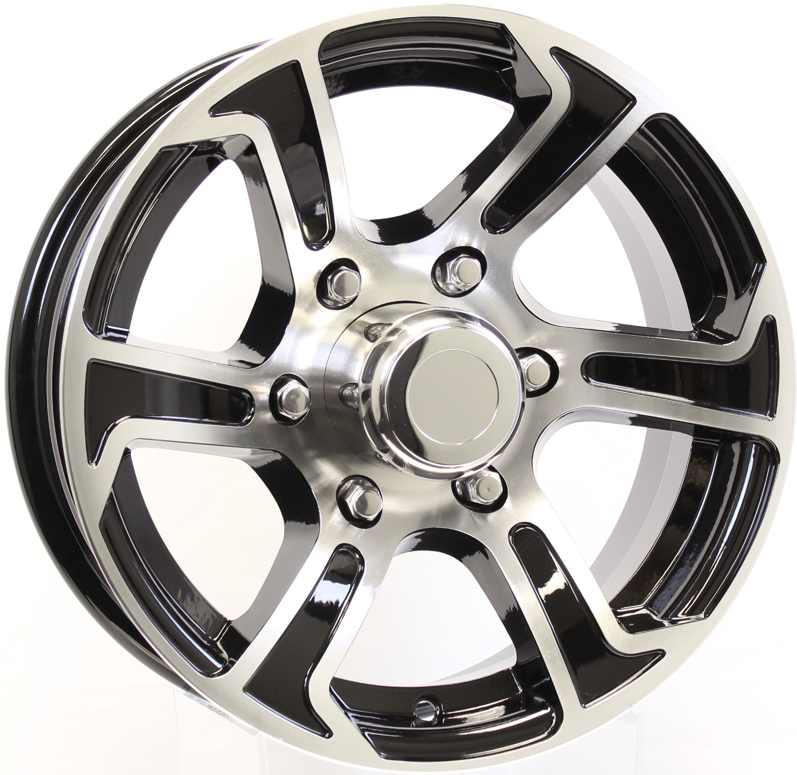 Summit 15x6 65.5 Black Aluminum Trailer Wheel Trailer. Set. Go!