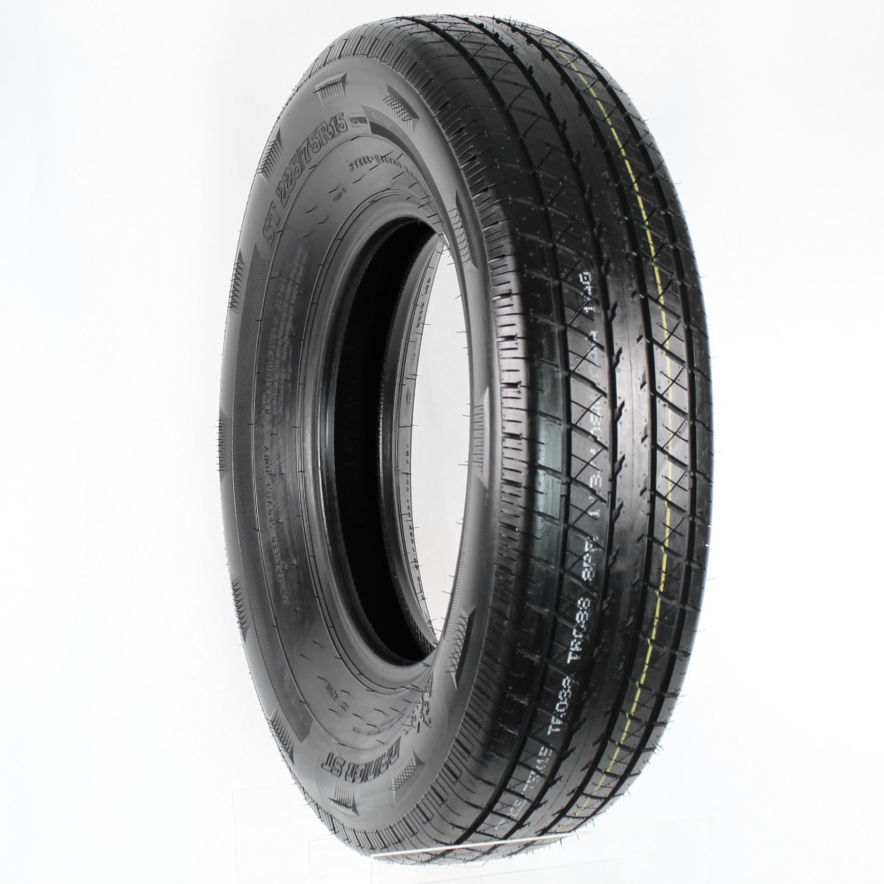 2 New Roundrule Xtra All Steel ST 225/75R15 Trailer Tires - Load Range G, 14 Ply