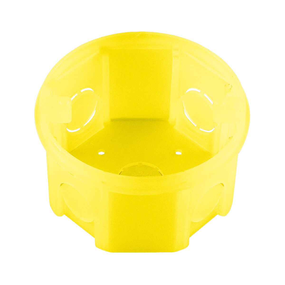 Caixa de embutir octogonal 4x4 Tramontina amarela com fundo