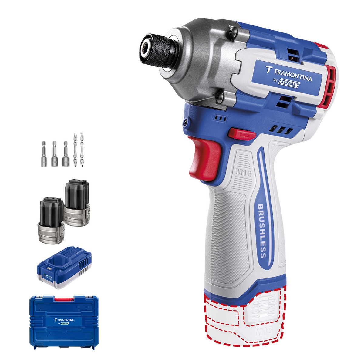 PARAFUS IMP 1/4" 16V 170NM BL C/2BA