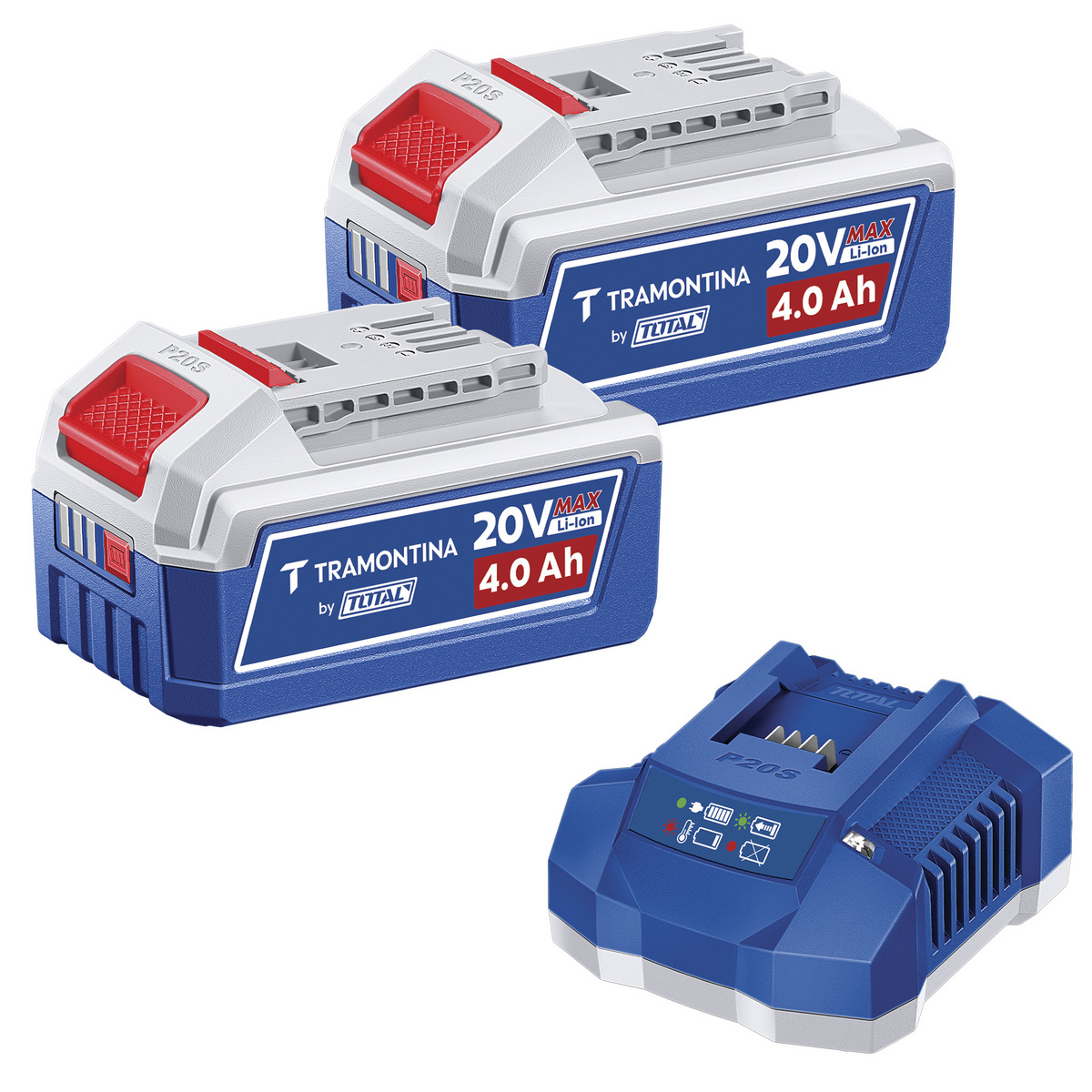 KIT 2 BATERIAS 20V 4,0AH C/CARREGAD