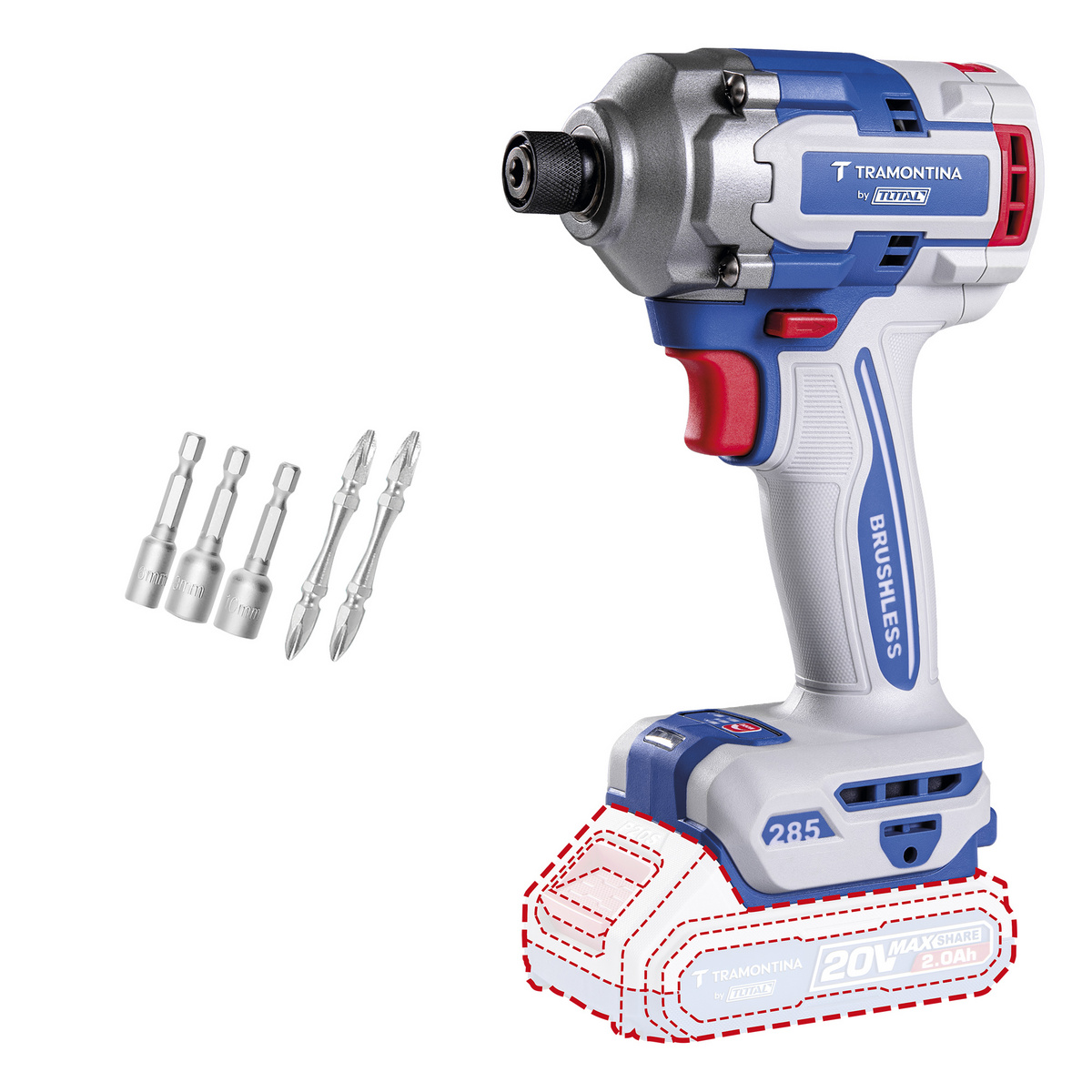 PARAFUSADEIRA IMP 1/4" 20V 285NM BL
