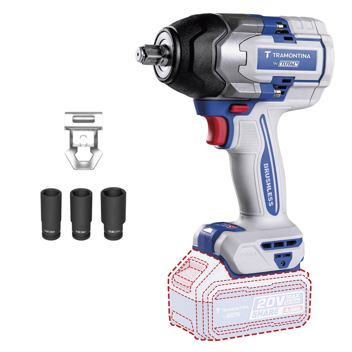 CHAVE IMPACTO 1/2" 850 NM BL S/BAT