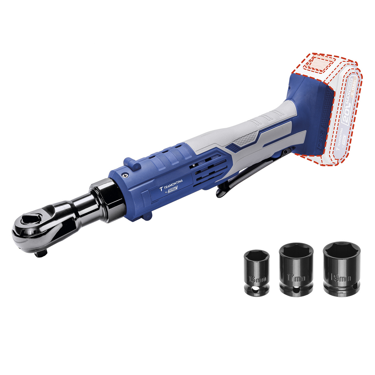 CHAVE CATRACA 20V 3/8" 65NM BL S/BA
