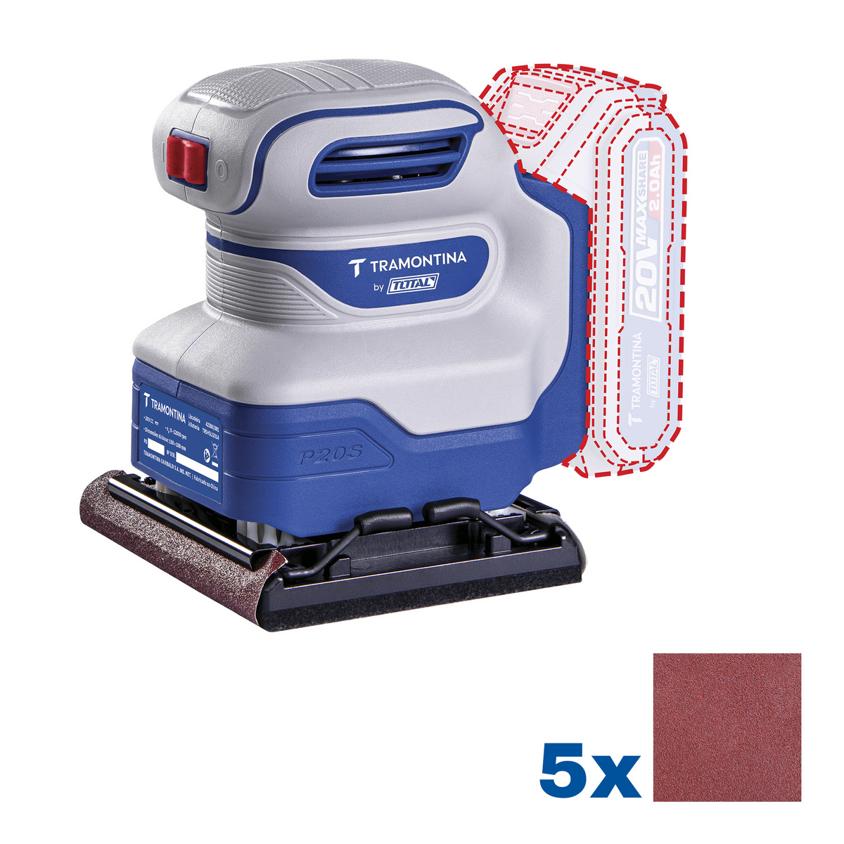 LIXADEIRA 20V 12000RPM S/BAT