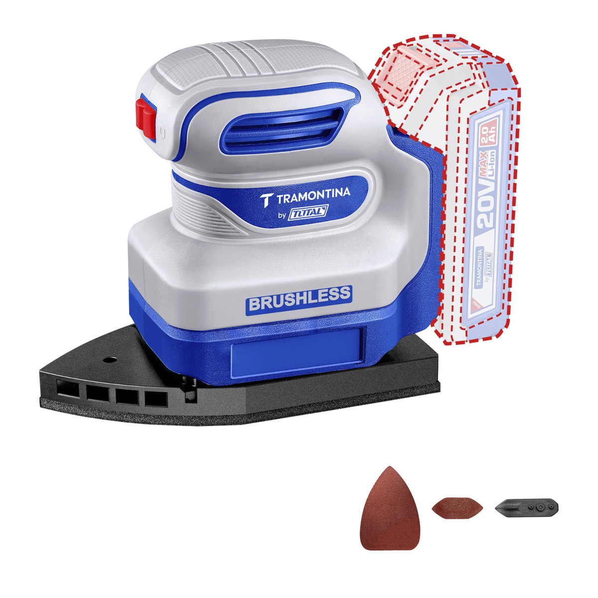 LIXADEIRA PALMA 12000RPM 20V S/BAT