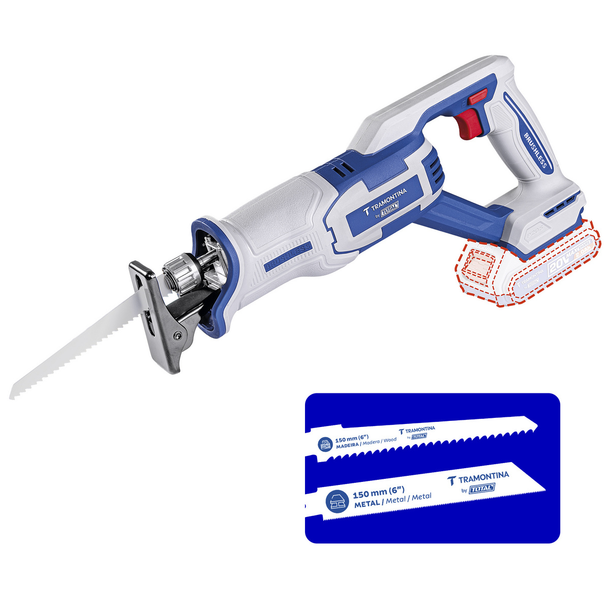 SERRA SABRE 20V 2800RPM BL S/BAT