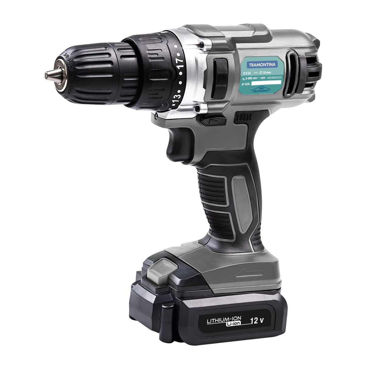 PARAFUSADEIRA A BATERIA 12V CINZA