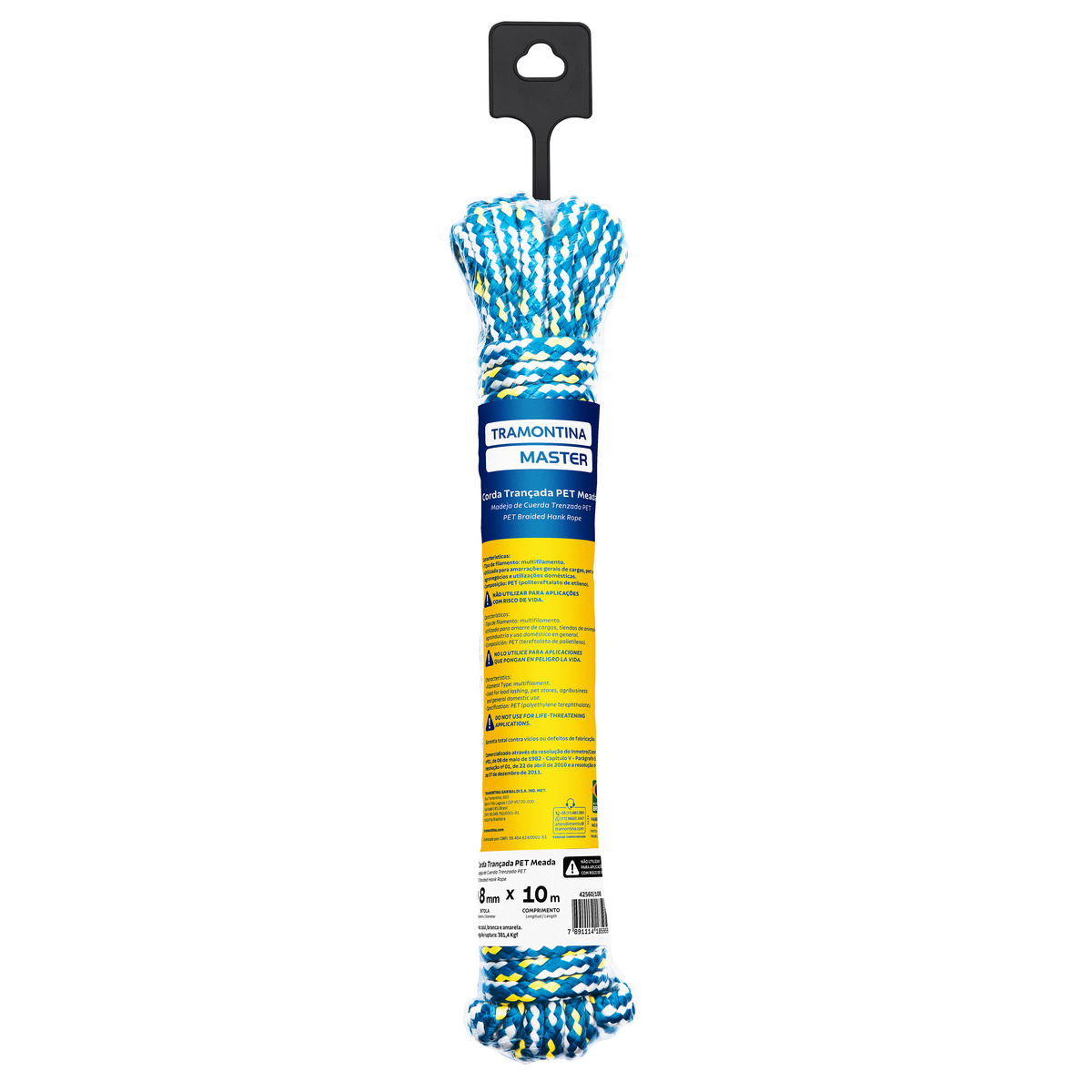 CORDA TRANCADA PET MEADA 8MM 10M
