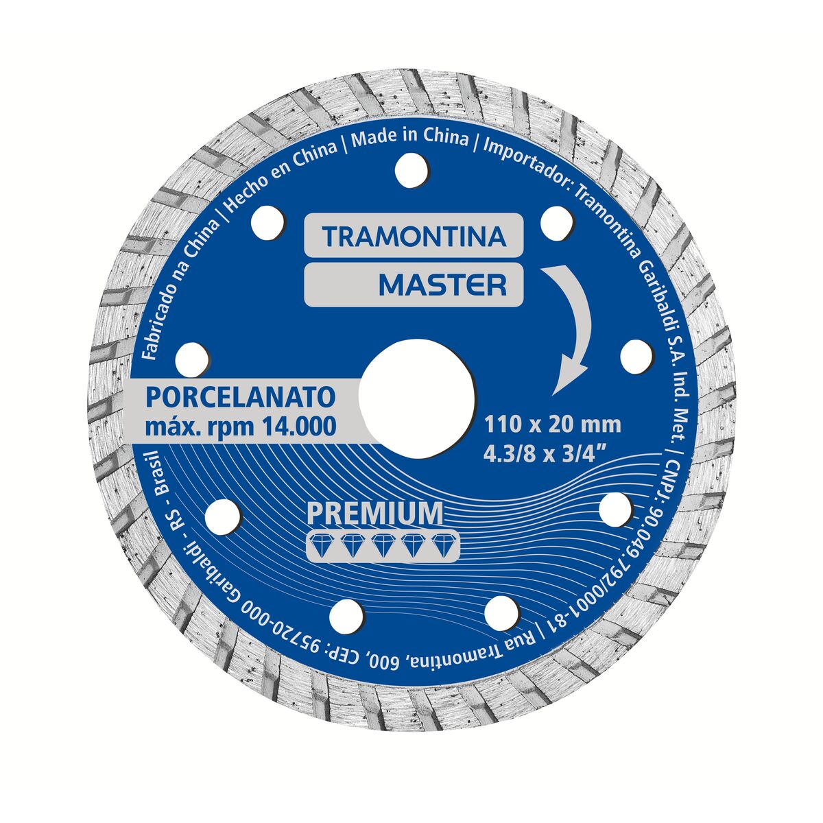 DISCO DIAMANTADO - PORCELANATO