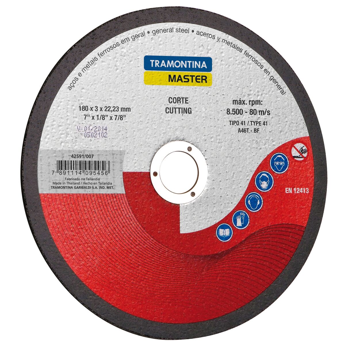 DISCO DE CORTE PARA ACO 7