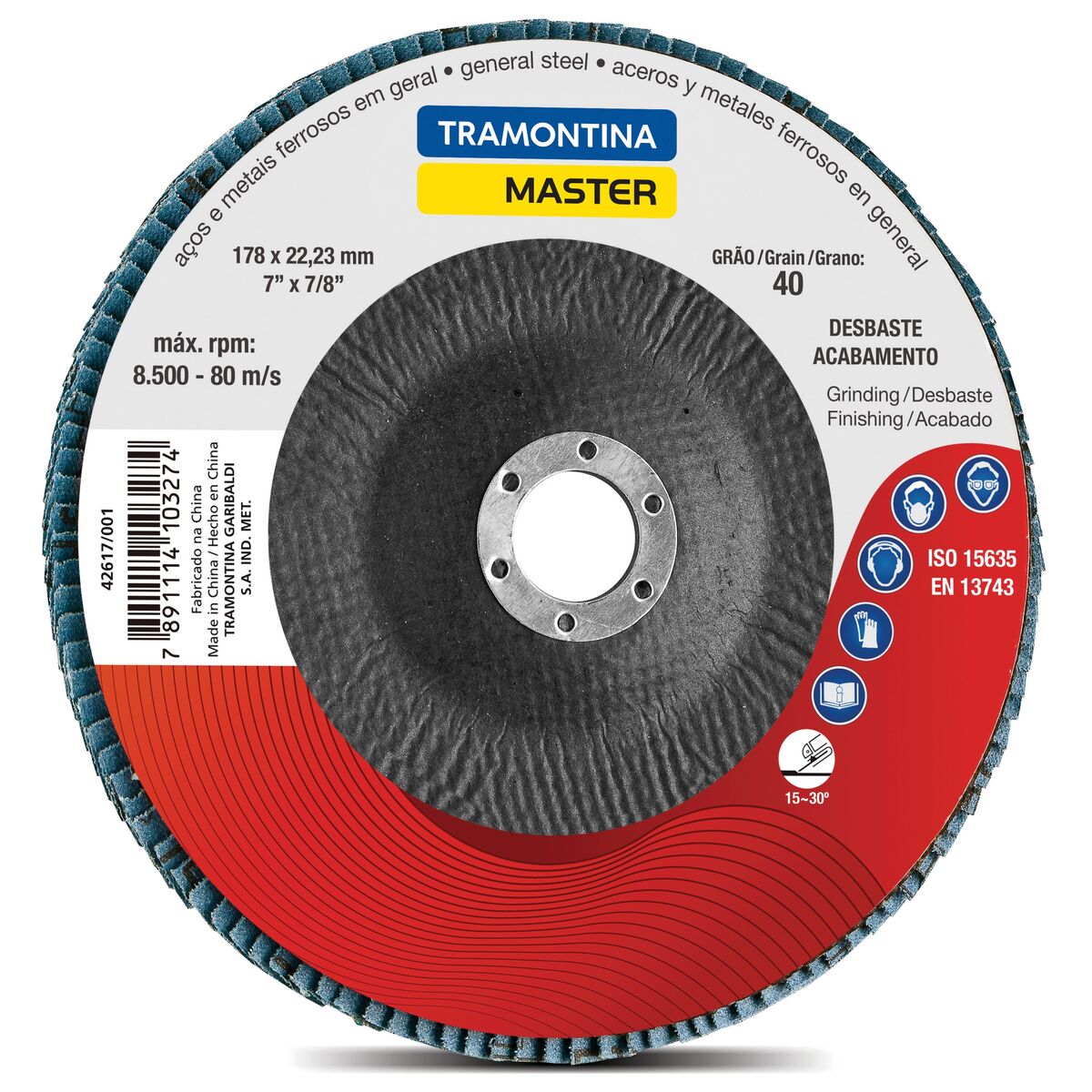 DISCO FLAP CONICO 7 - GRAO 120