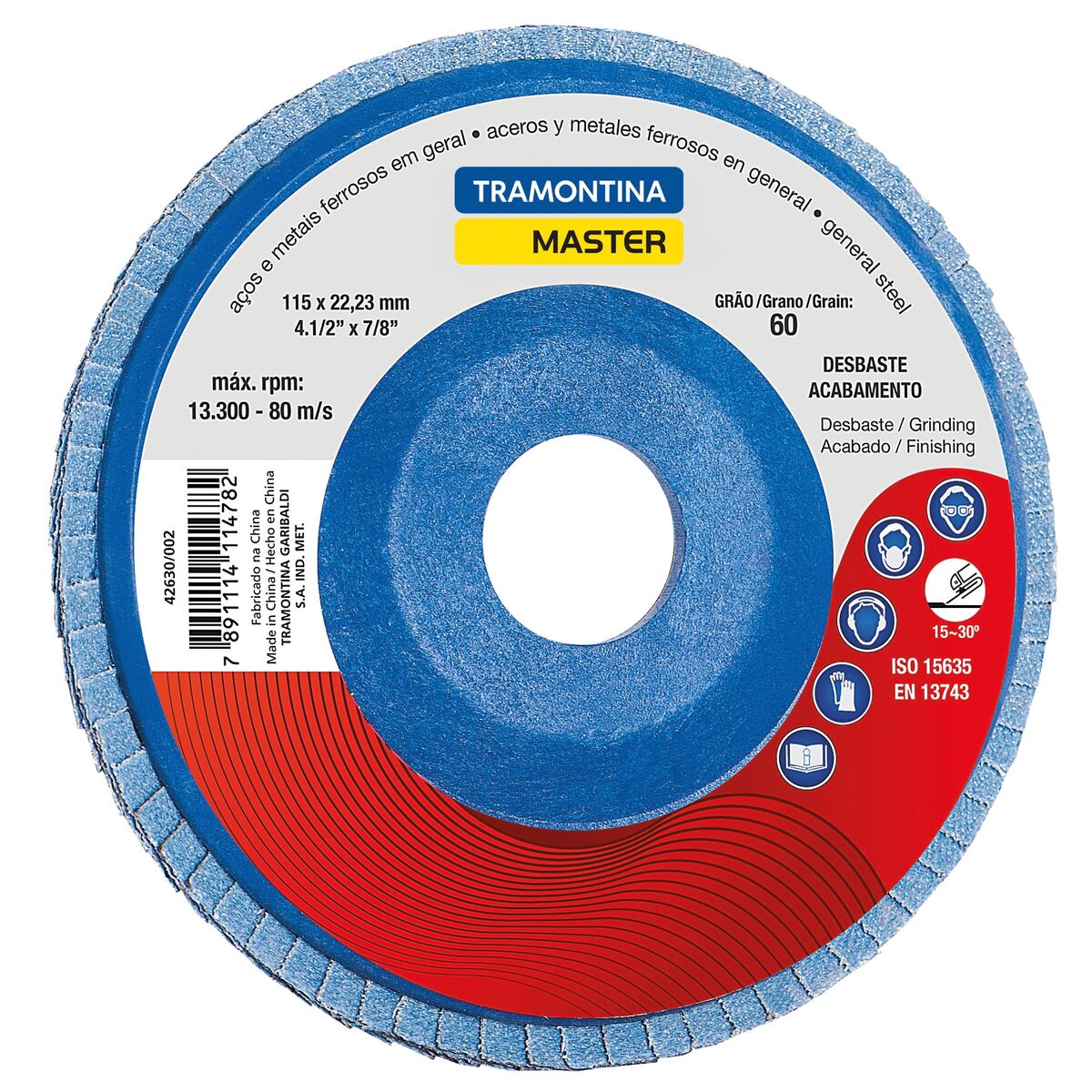 DISCO FLAP CONICO 4.1/2 GRAO 120