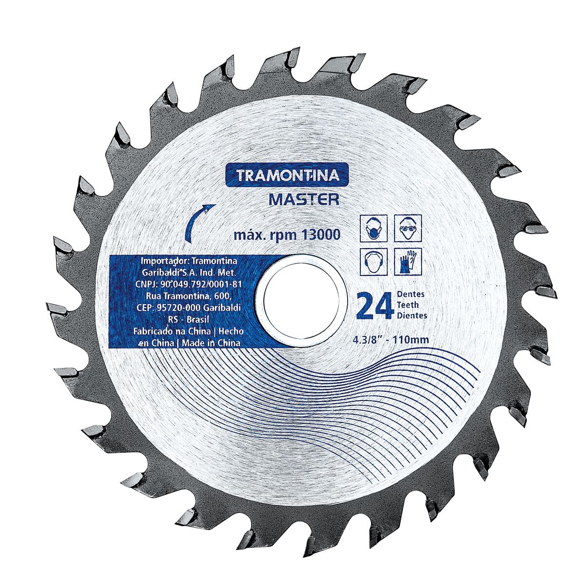 DISCO CORTE P/ MADEIRA 4.3/8 24 D.