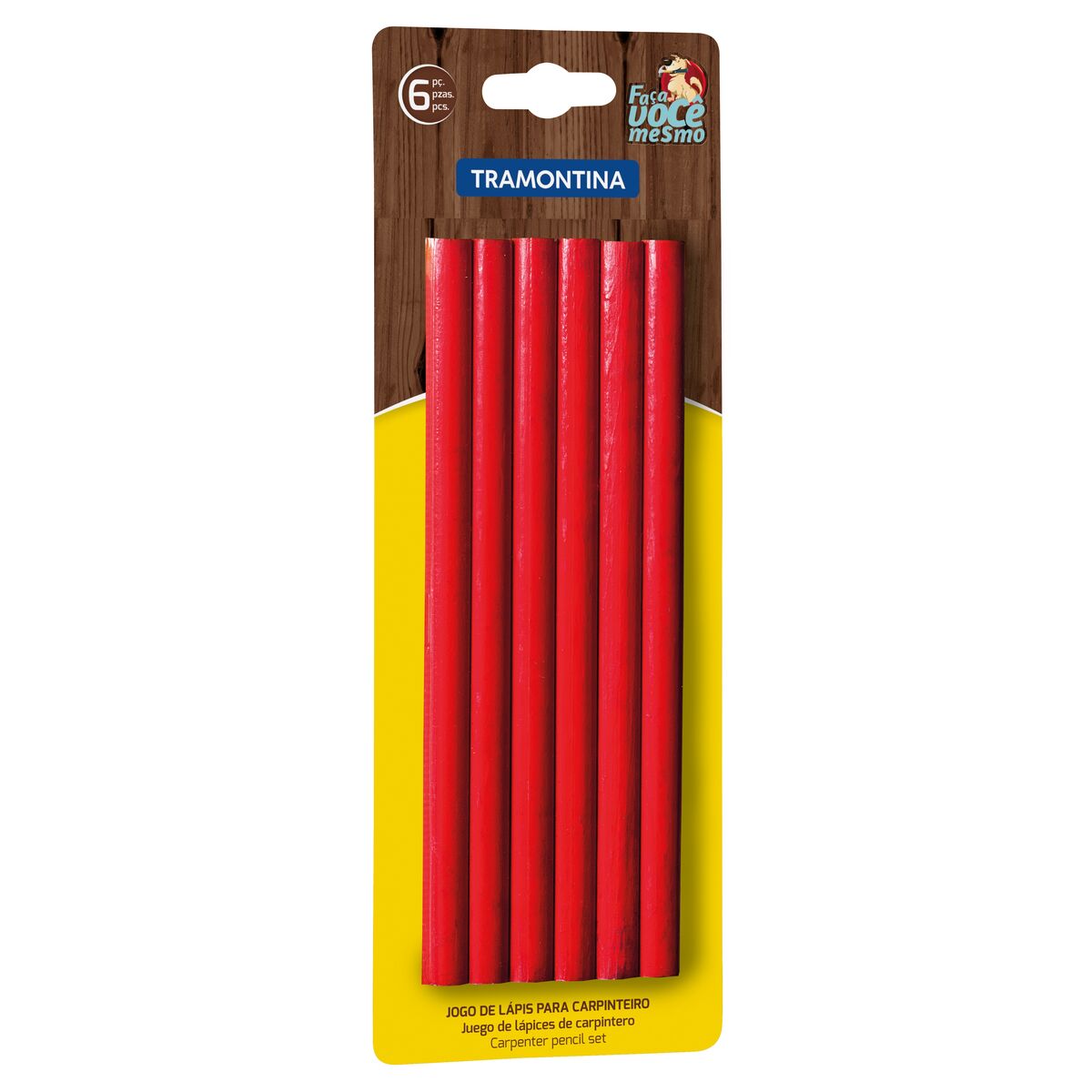 JOGO LAPIS P/ CARPINTEIRO 6 PCS