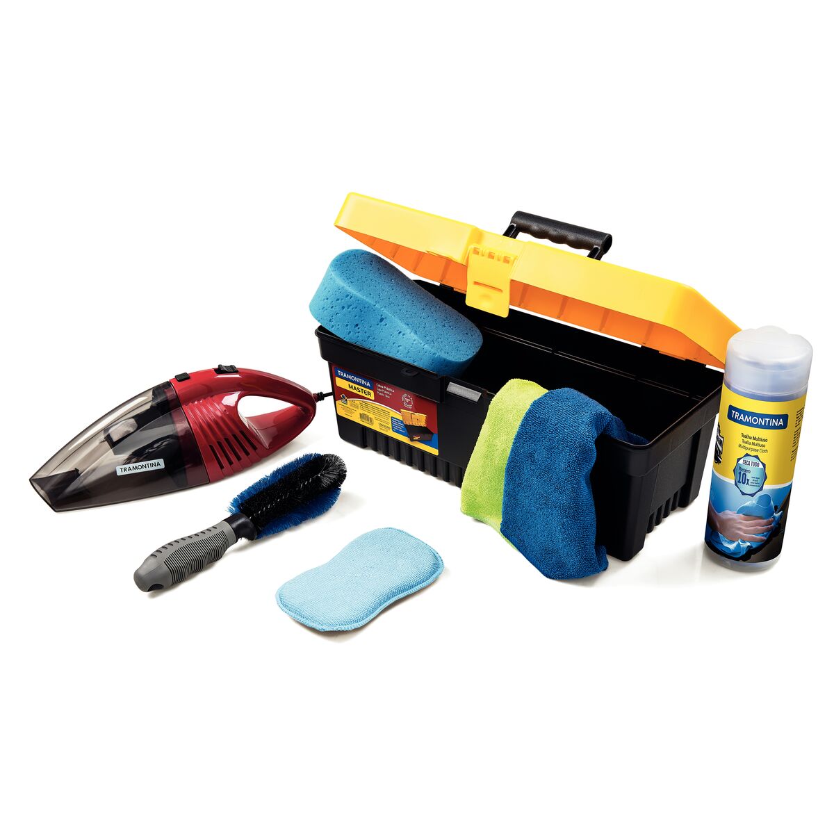 KIT LIMPEZA DE VEICULOS 8PCS