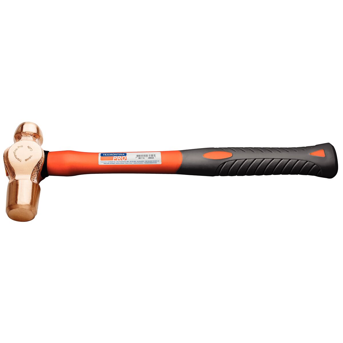 MARTELO BOLA 450G CABO FIBRA - CUBE