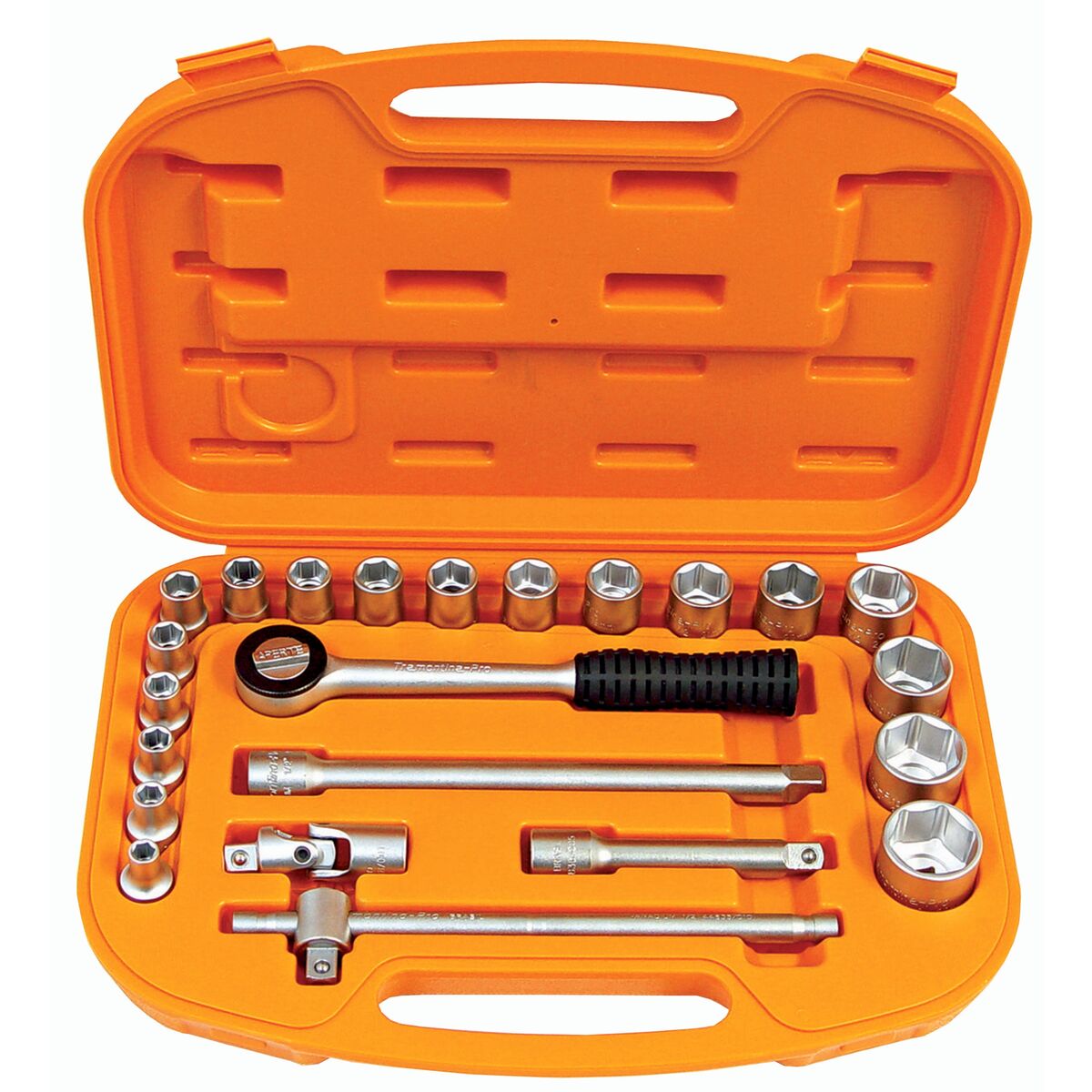 MALETA SOQUETES E ACESS. 1/2" 23PCS