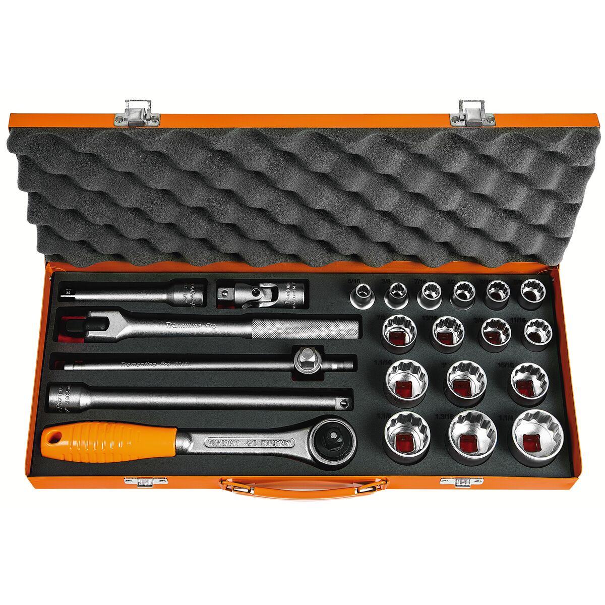 MALETA SOQUETES E ACESS. 1/2" 23PCS