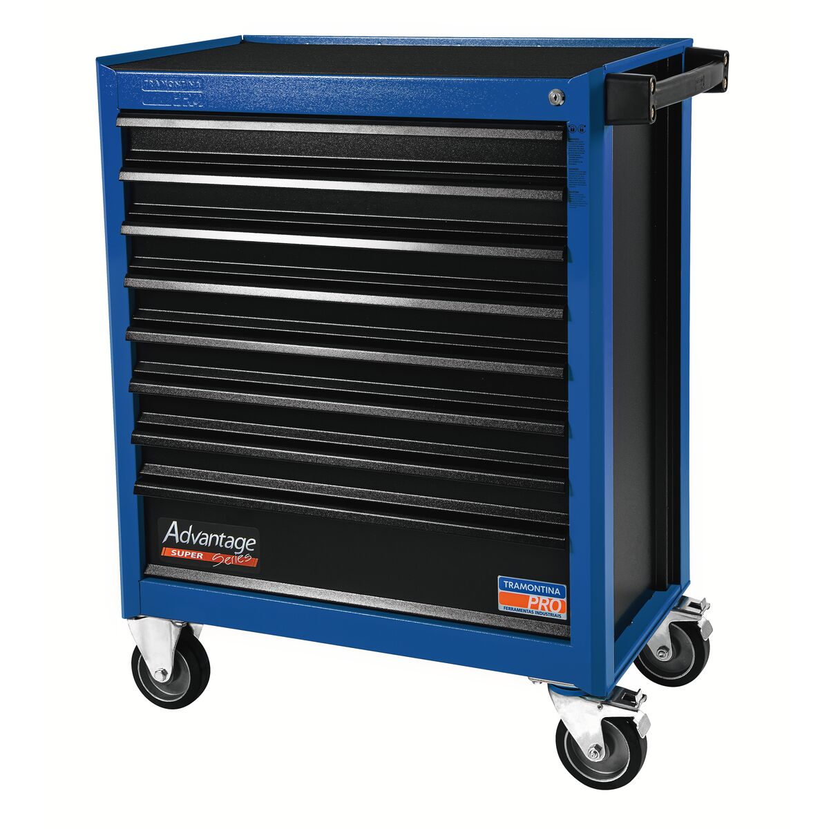 CARRO P/ FERRAMENTAS 8 GAVETAS AZUL