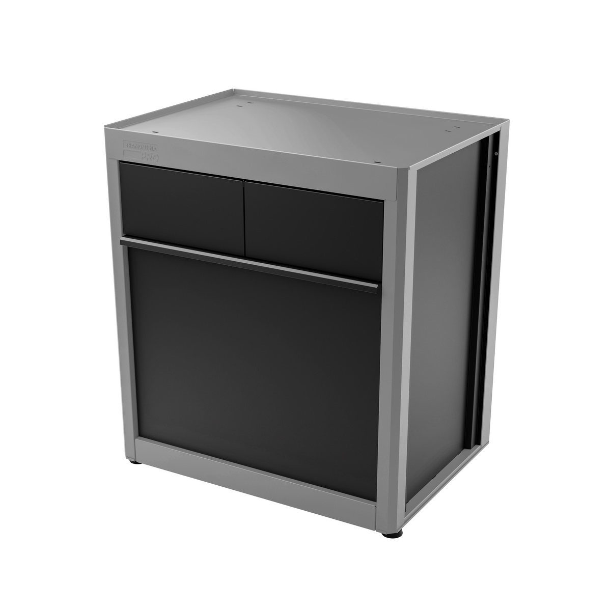MODULO DE BANCADA COM LIXEIRA CINZA