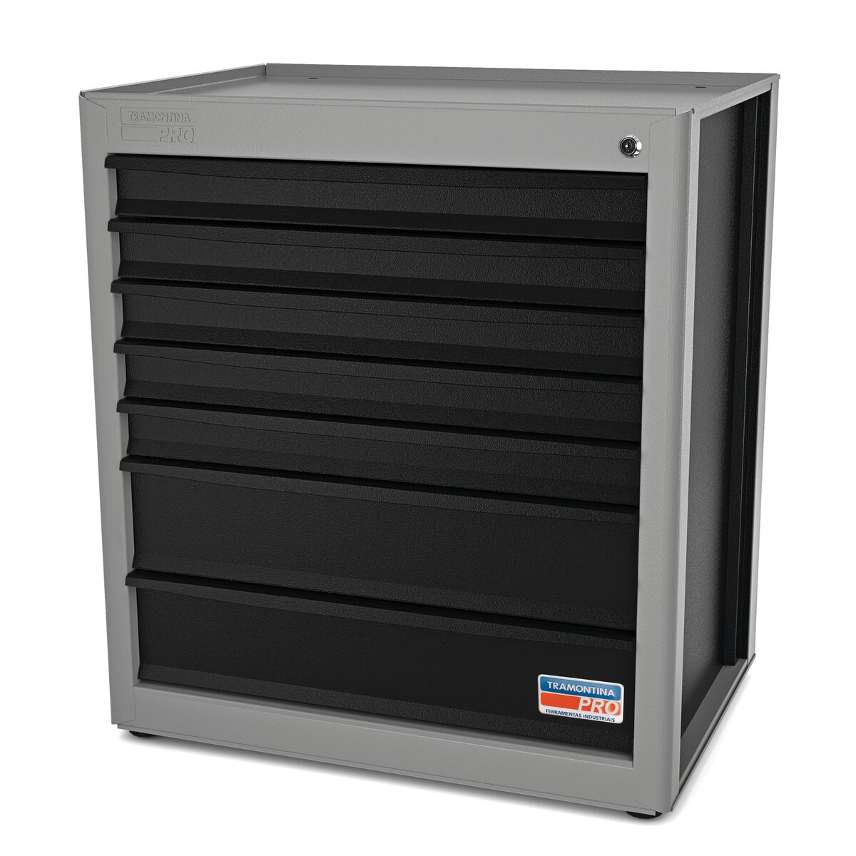 MODULO COM 7 GAVETAS CINZA