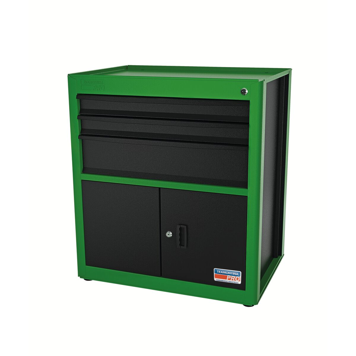 MODULO 3 GAVETAS E 2 PORTAS VERDE