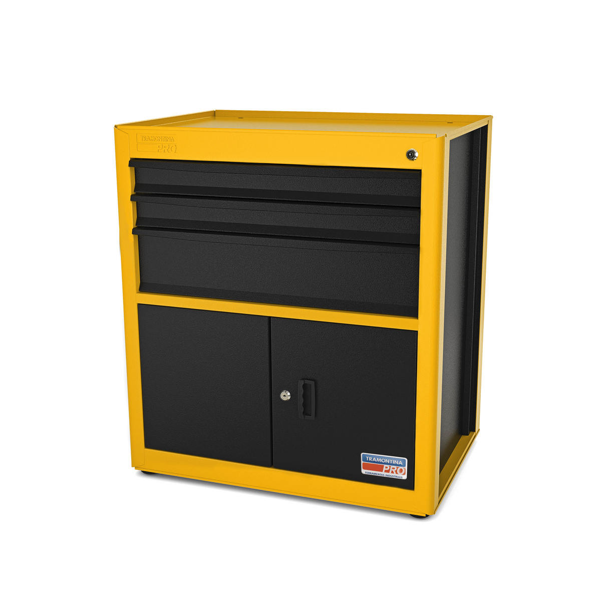MODULO 3 GAVETAS E 2 PORTAS AMARELO