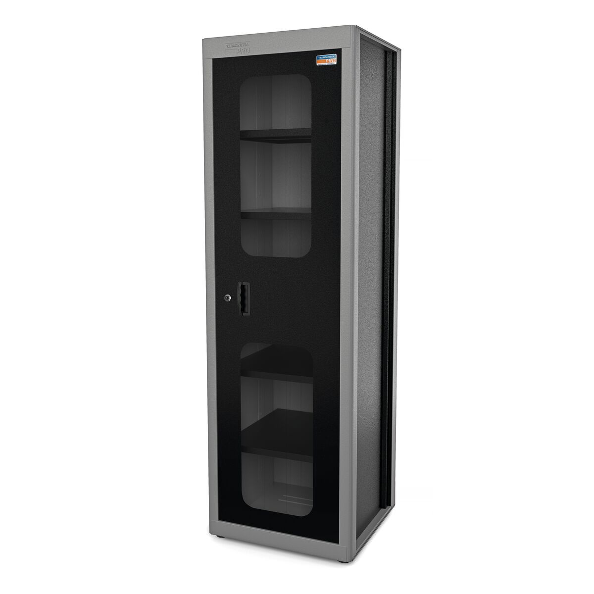 ARMARIO C/ 1 PORTA E VISOR CINZA