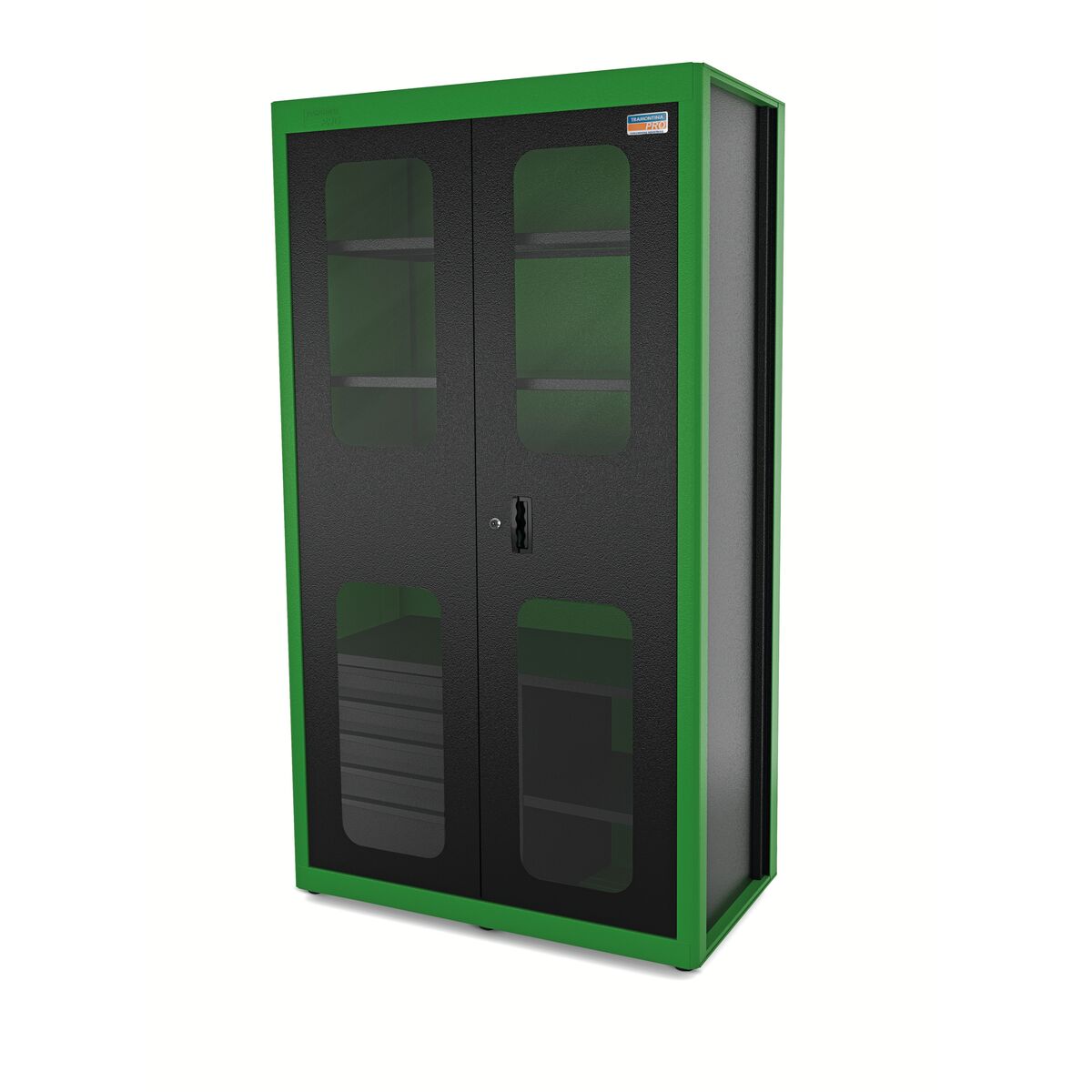 ARMARIO 2 PORTAS E 5 GAVETAS VERDE