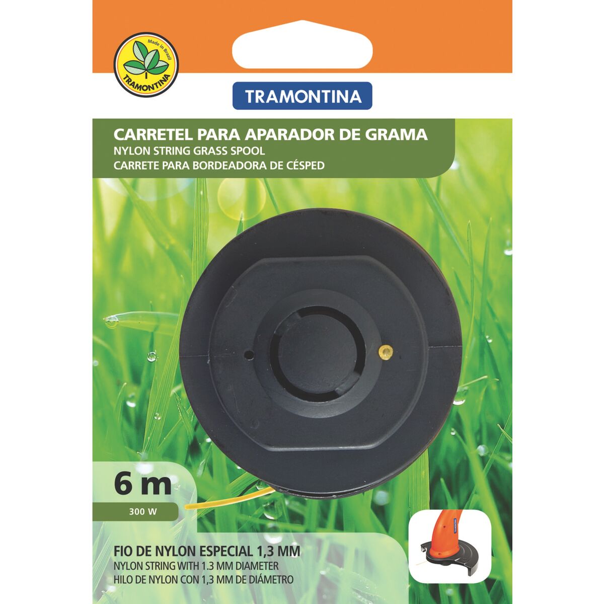CARRETEL FIO NYLON 1,3MM 6M