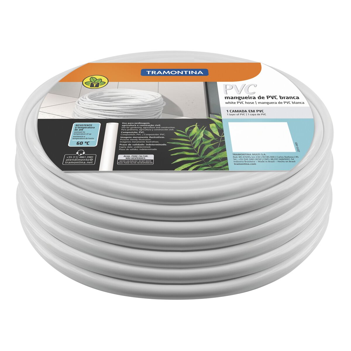 MANGUEIRA PVC BRANCO 5/16 50M