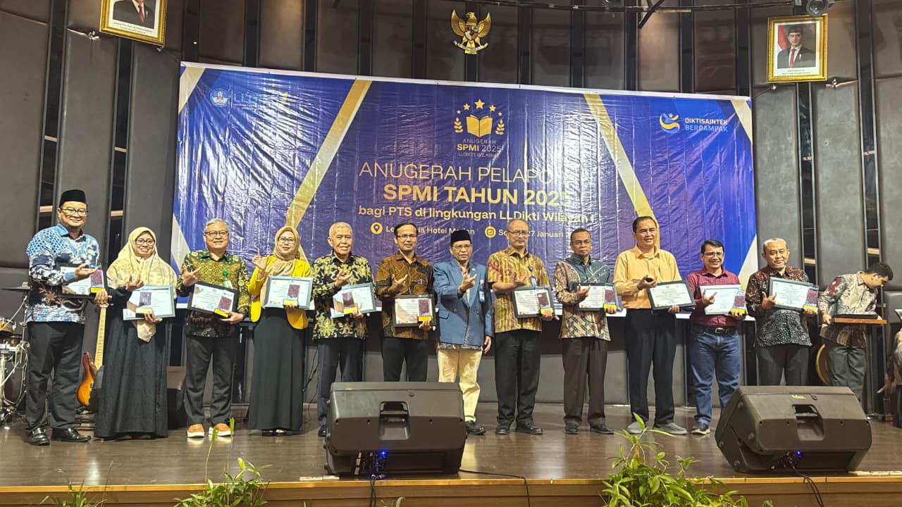 Top-Tier Indonesian Language and Literature Education Program Wins SPMI Award from LLDIKTI Region 1