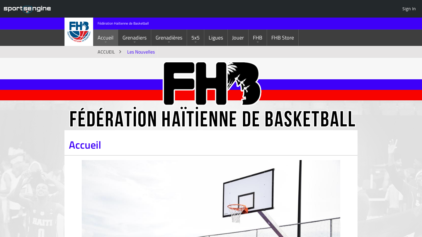 Fédération Haïtienne de Basket-Ball - Verlete Sports