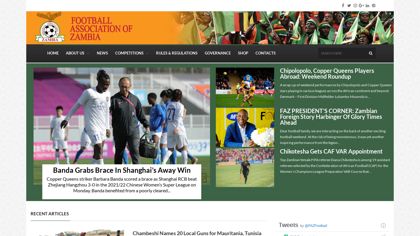 Football Association of Zambia - Verlete Sports